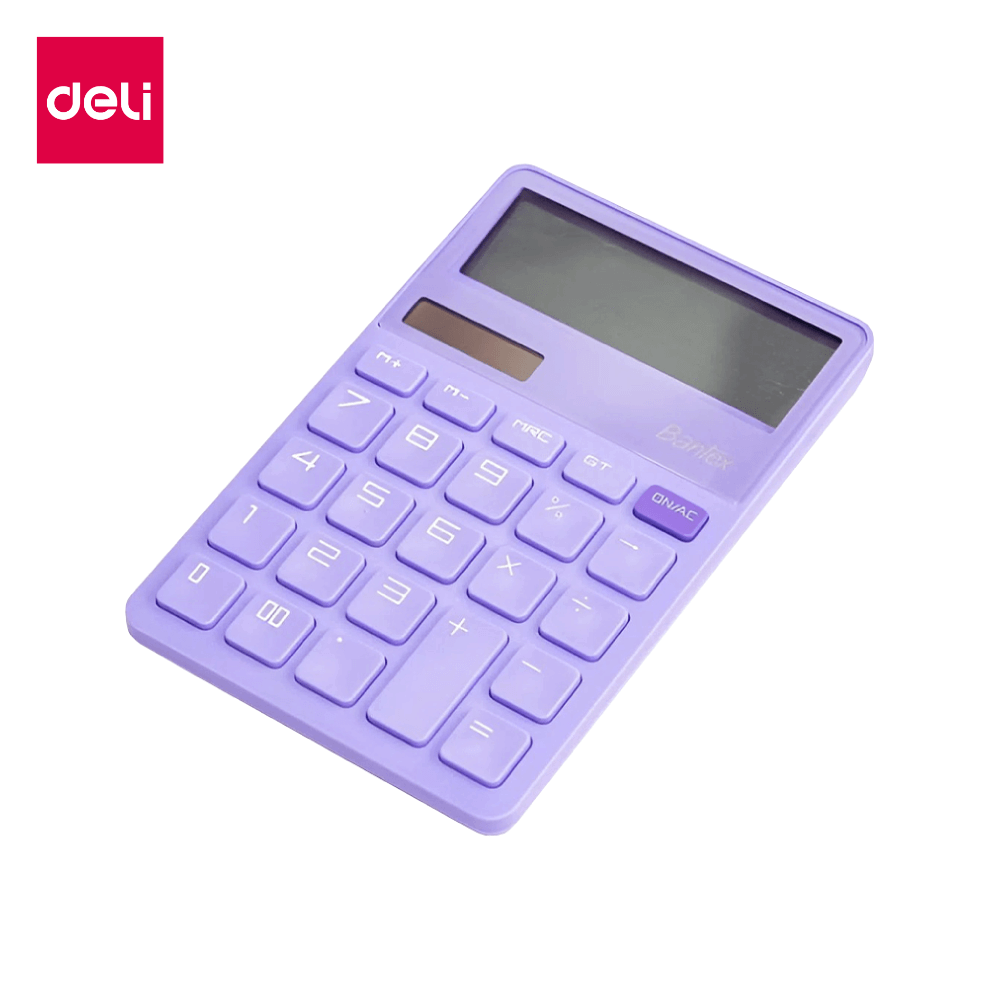 เครื่องคิดเลข BANTEX BD4312-PL-01 สีม่วง